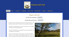 Desktop Screenshot of braemargolfclub.co.uk